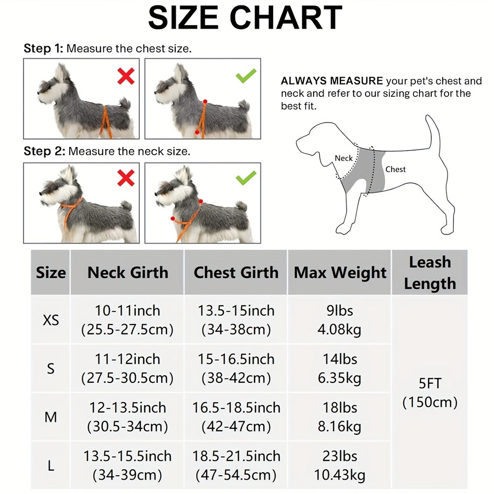 Laisse pour chien- Joytale Reflective Laisse- Harnais