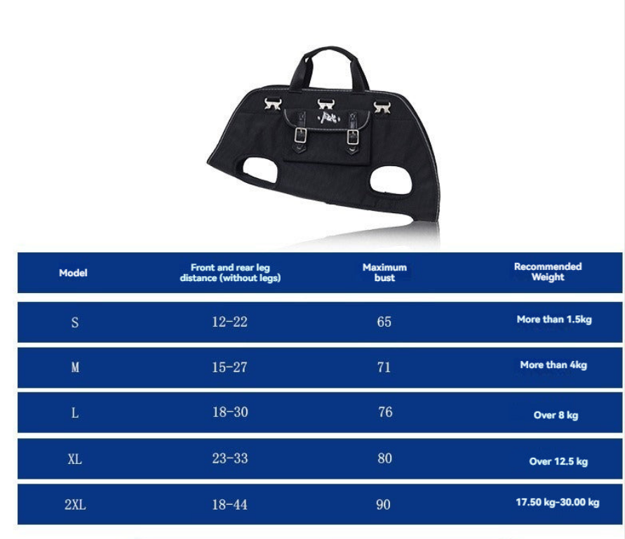 Harnais chien-Sac à bandoulière pour chien