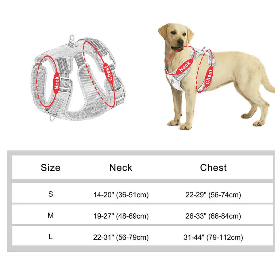 Harnais chien-Waterproof PU