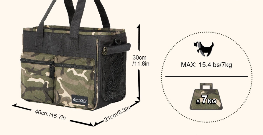 Caisse transport chien-Sac Camouflage Soft