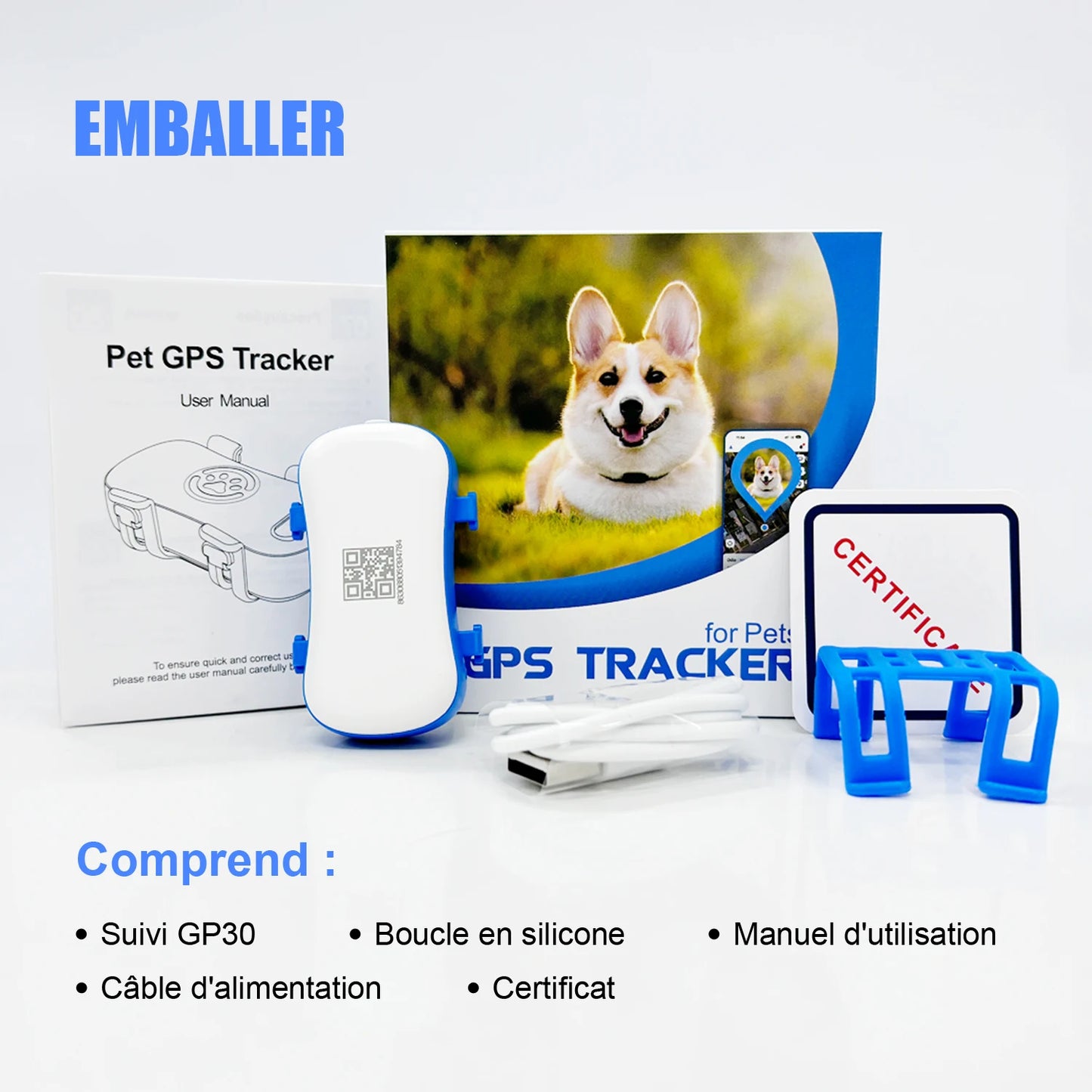 Collier gps pour chien- Location anti perte