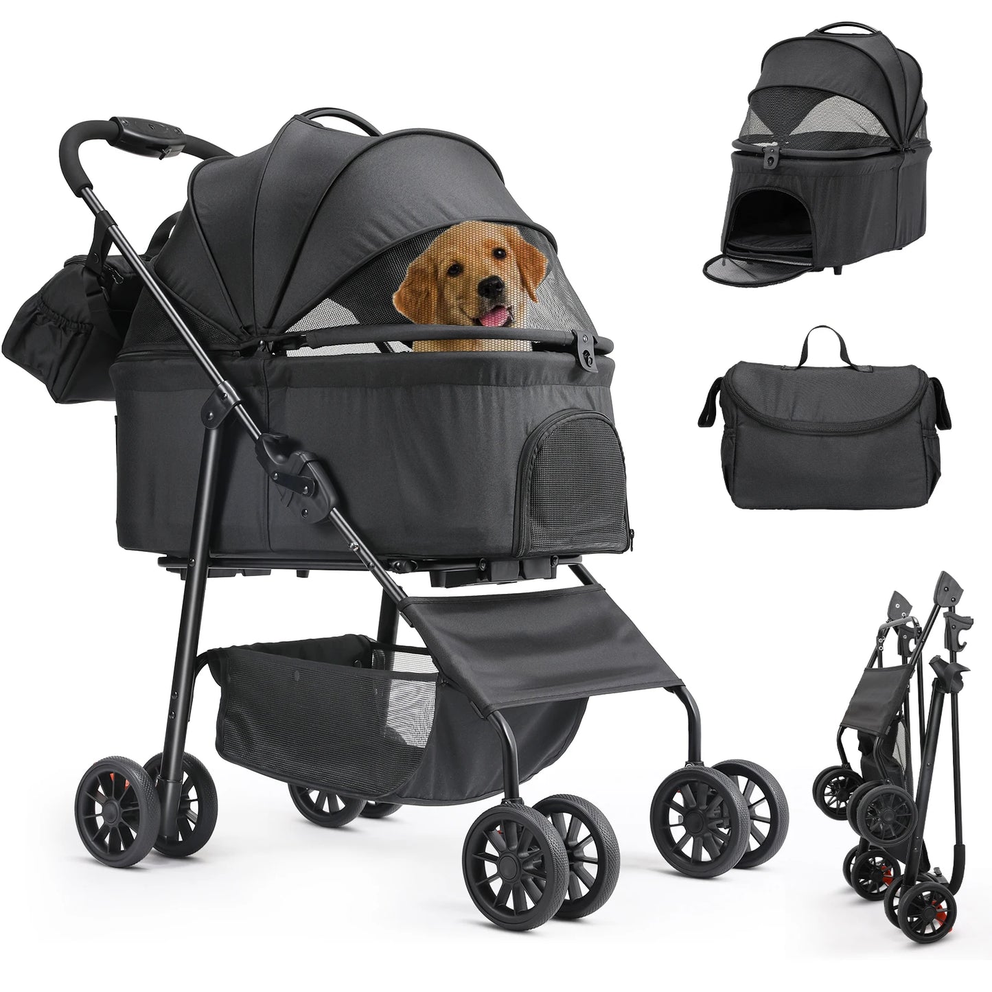 Poussette pour chien- Pratico-Total Mouvement