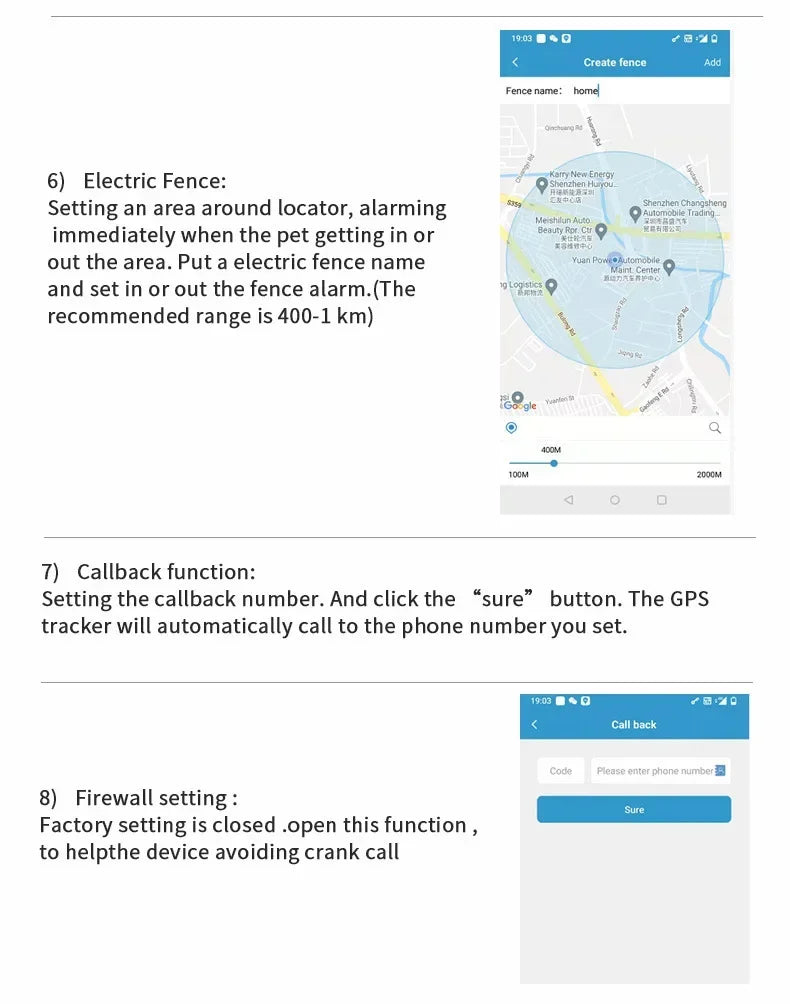 Collier GPS pour chien- Anti-Loss Real-Time Tracking