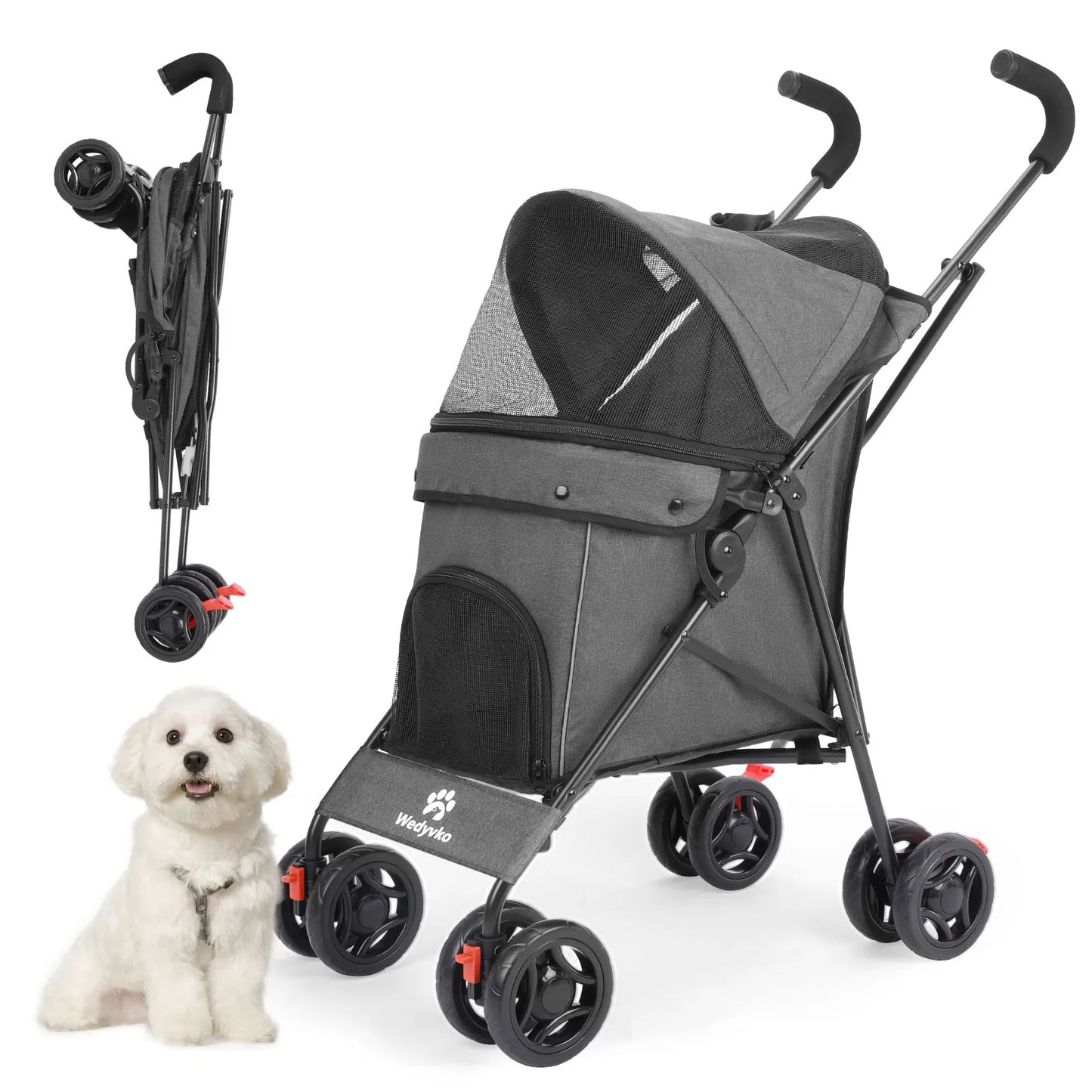 Poussette pour chien- Carrosse pliant