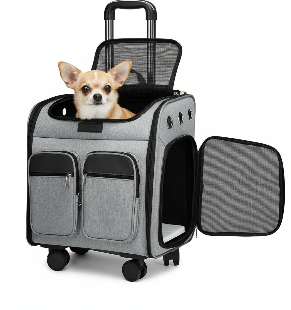 Cage transport chien- Wheeled Backpack