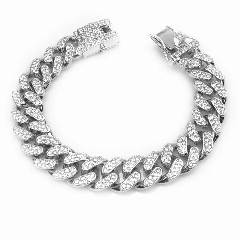 Collier chien- Rhinestone Gold Dog Chain