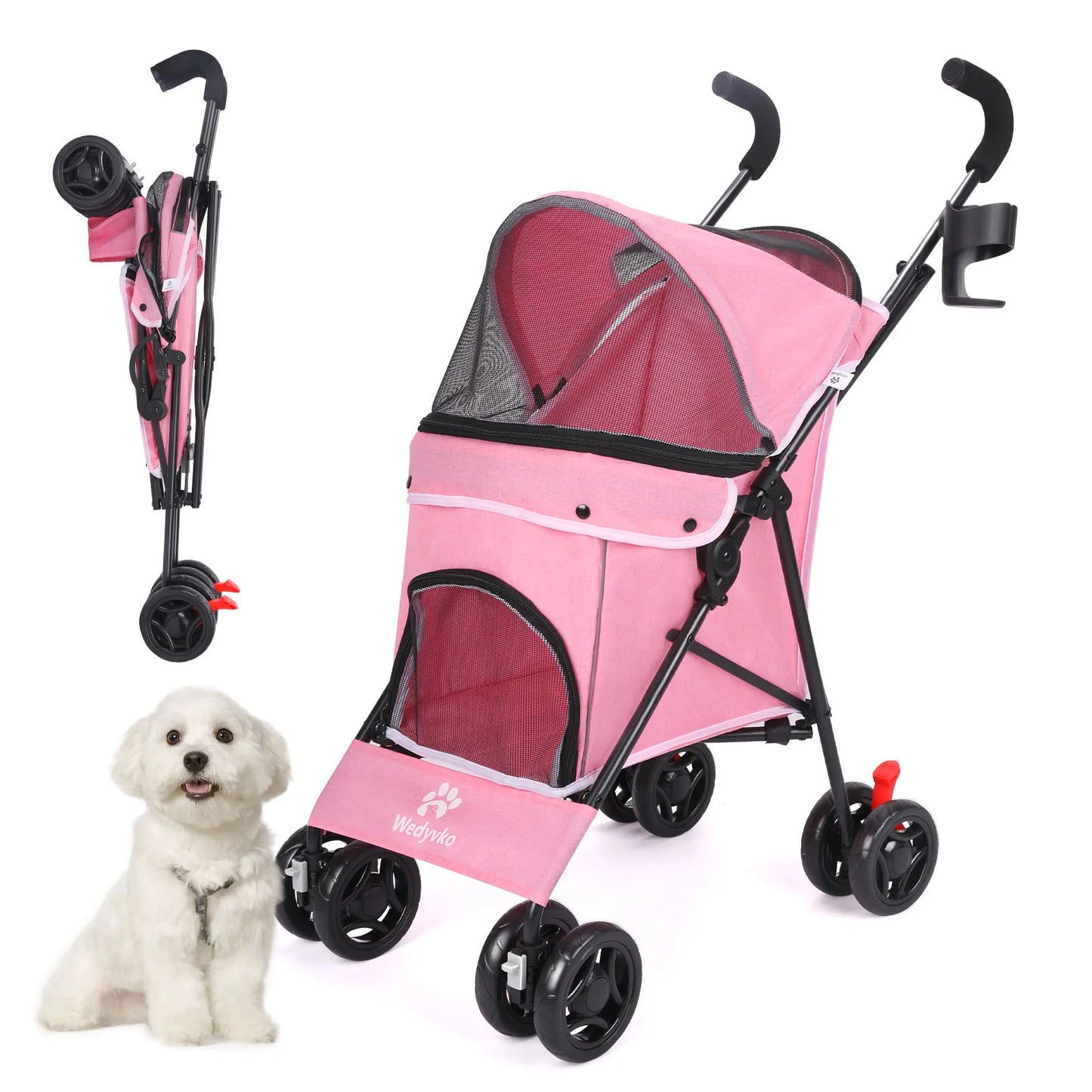 Poussette pour chien- Carrosse pliant