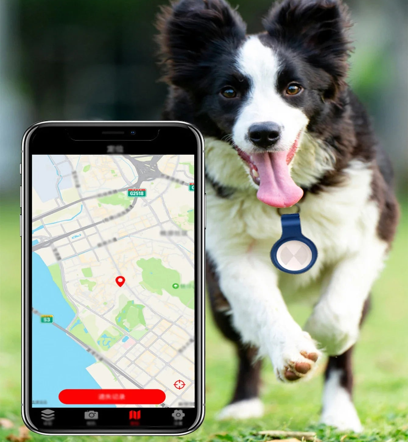 Traceur chien- Smart Bluetooth GPS Anti - lose Tracker