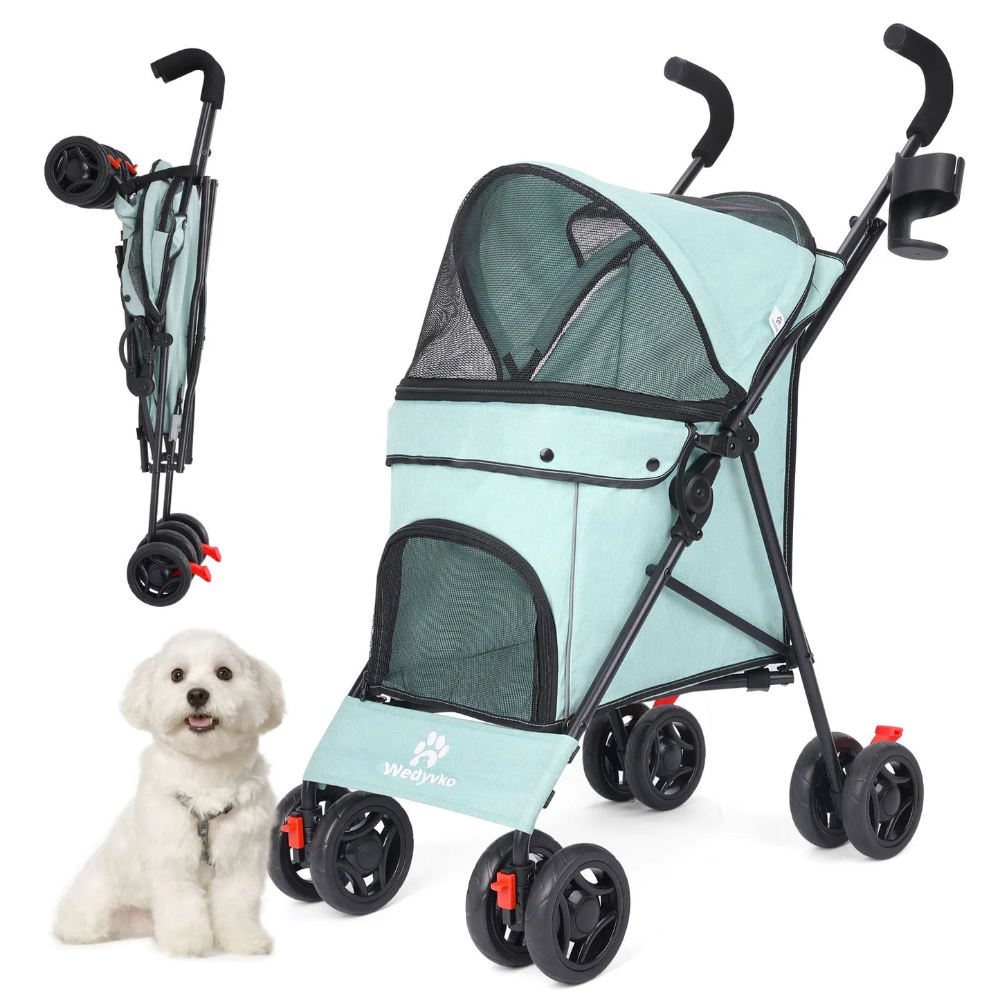 Poussette pour chien- Carrosse pliant