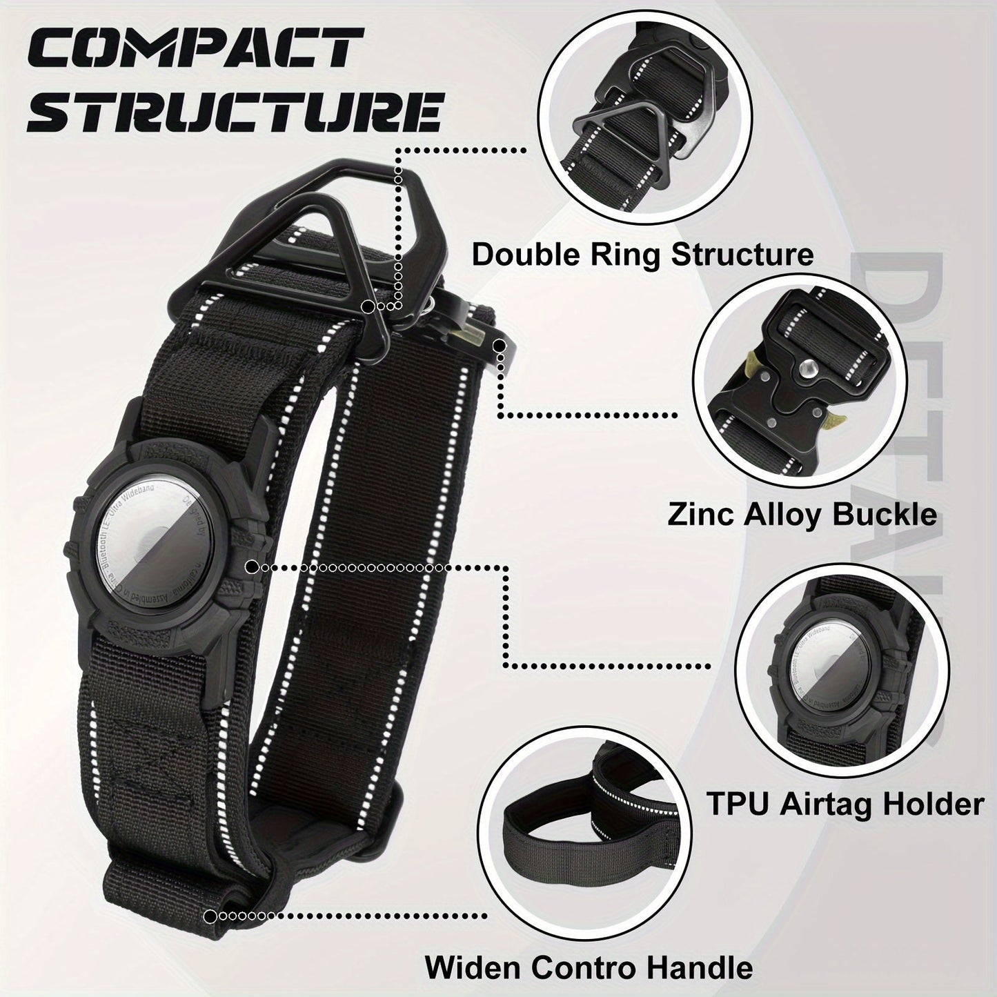 Collier de dressage chien - Tactical Anti Lost Locator Cover - Le Chihuahua Voyageur