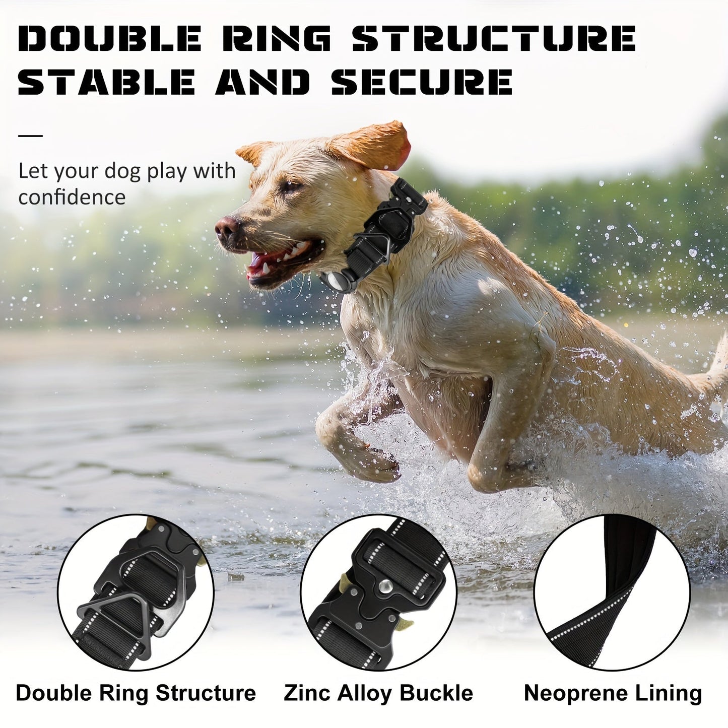 Collier de dressage chien - Tactical Anti Lost Locator Cover - Le Chihuahua Voyageur