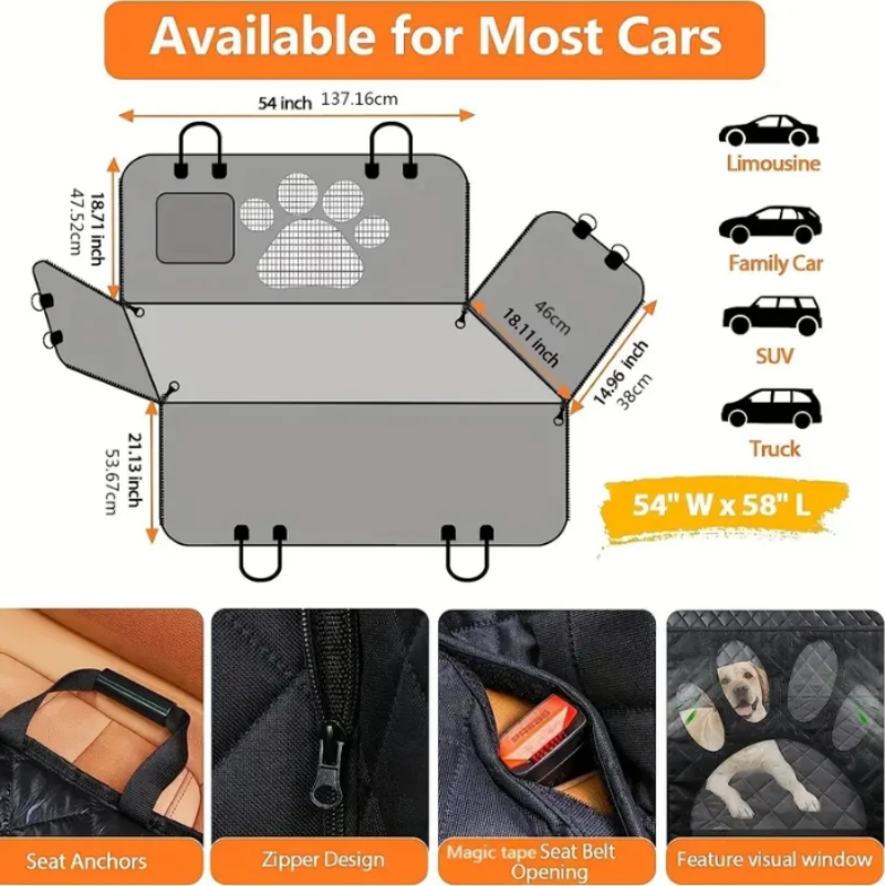 Protection voiture chien- Couverture total