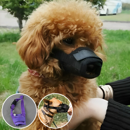 Muselière chien- Souple en maille* Noir