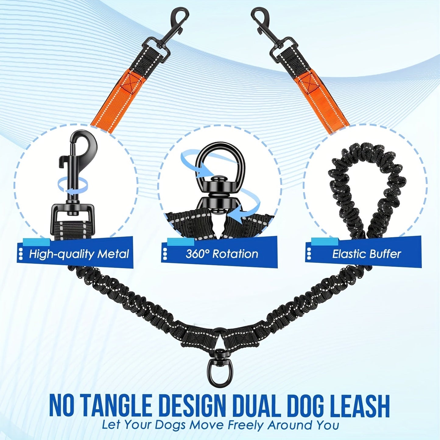 Laisse pour chien - Laisse Double Poop Bag - Le Chihuahua Voyageur