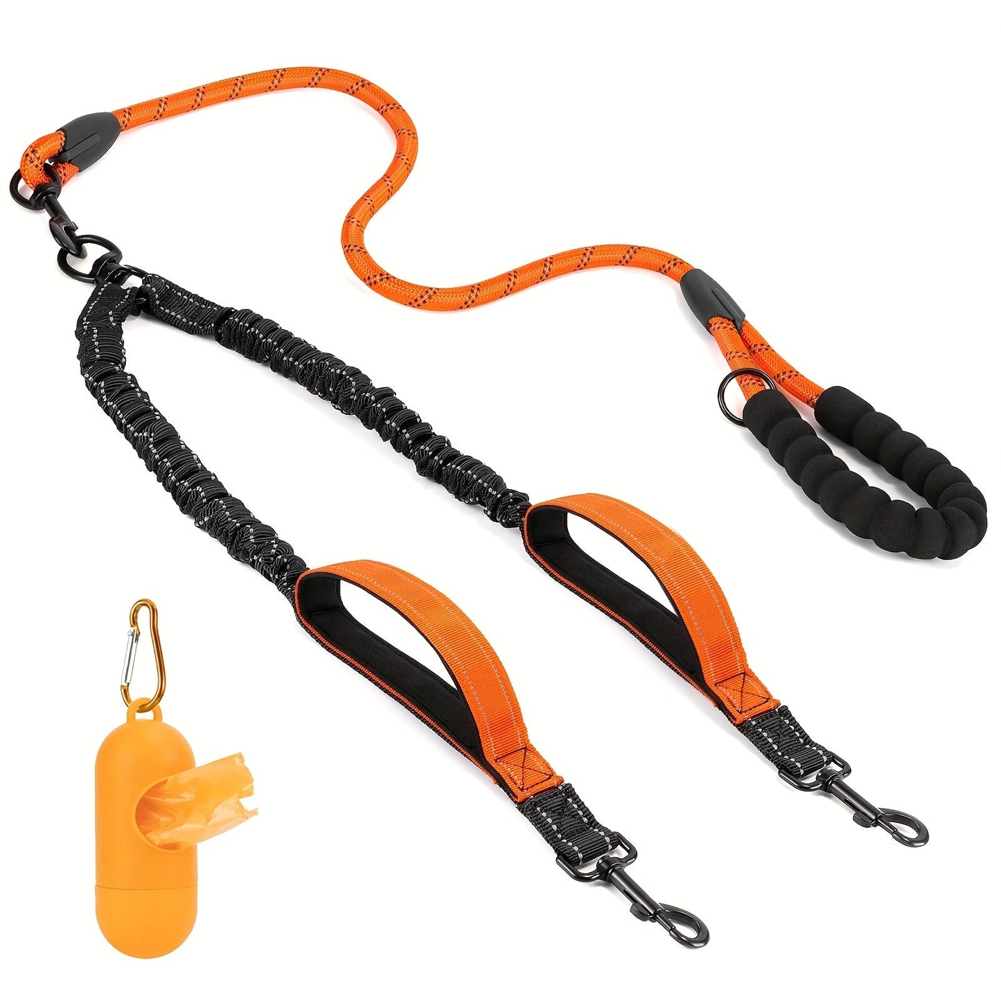 Laisse pour chien - Laisse Double Poop Bag - Le Chihuahua Voyageur