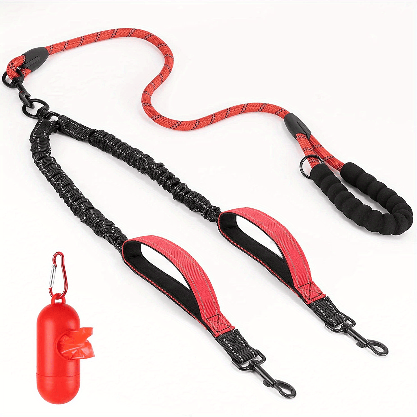 Laisse pour chien - Laisse Double Poop Bag - Le Chihuahua Voyageur