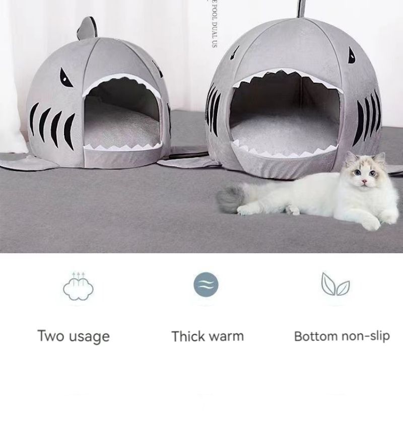 Niche pour chien - Requin Warm Pet - Le Chihuahua Voyageur
