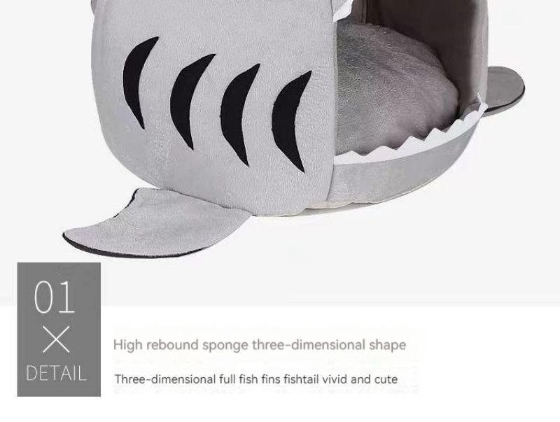 Niche pour chien - Requin Warm Pet - Le Chihuahua Voyageur