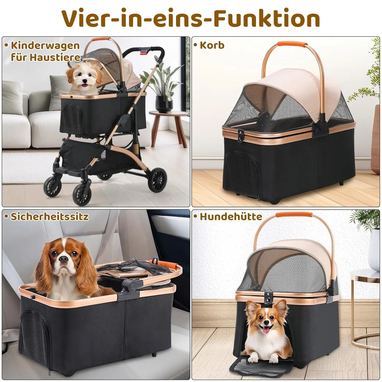 Poussette pour chien - Pratico - Total Mouvement - Le Chihuahua Voyageur
