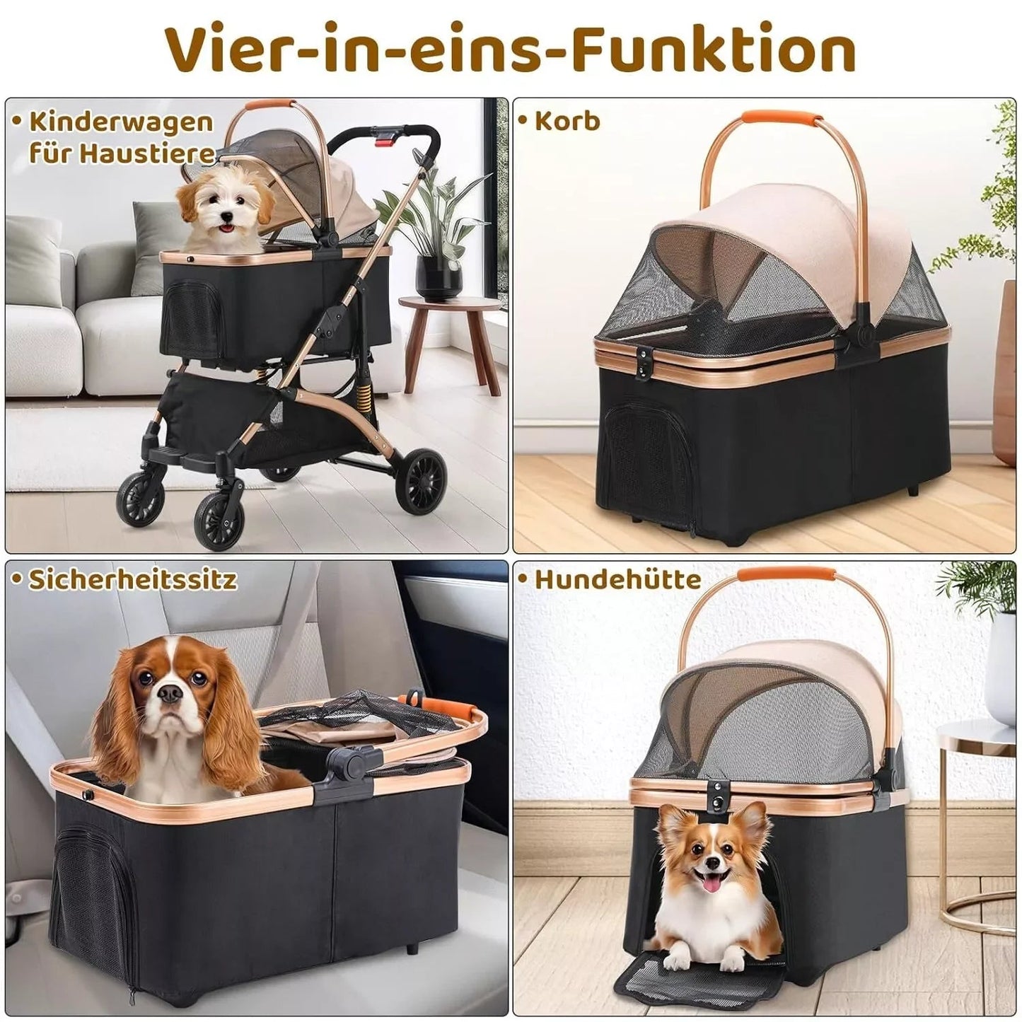 Poussette pour chien - Pratico - Total Mouvement - Le Chihuahua Voyageur