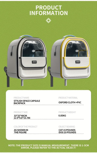 Sac a dos chien- Transparent Space