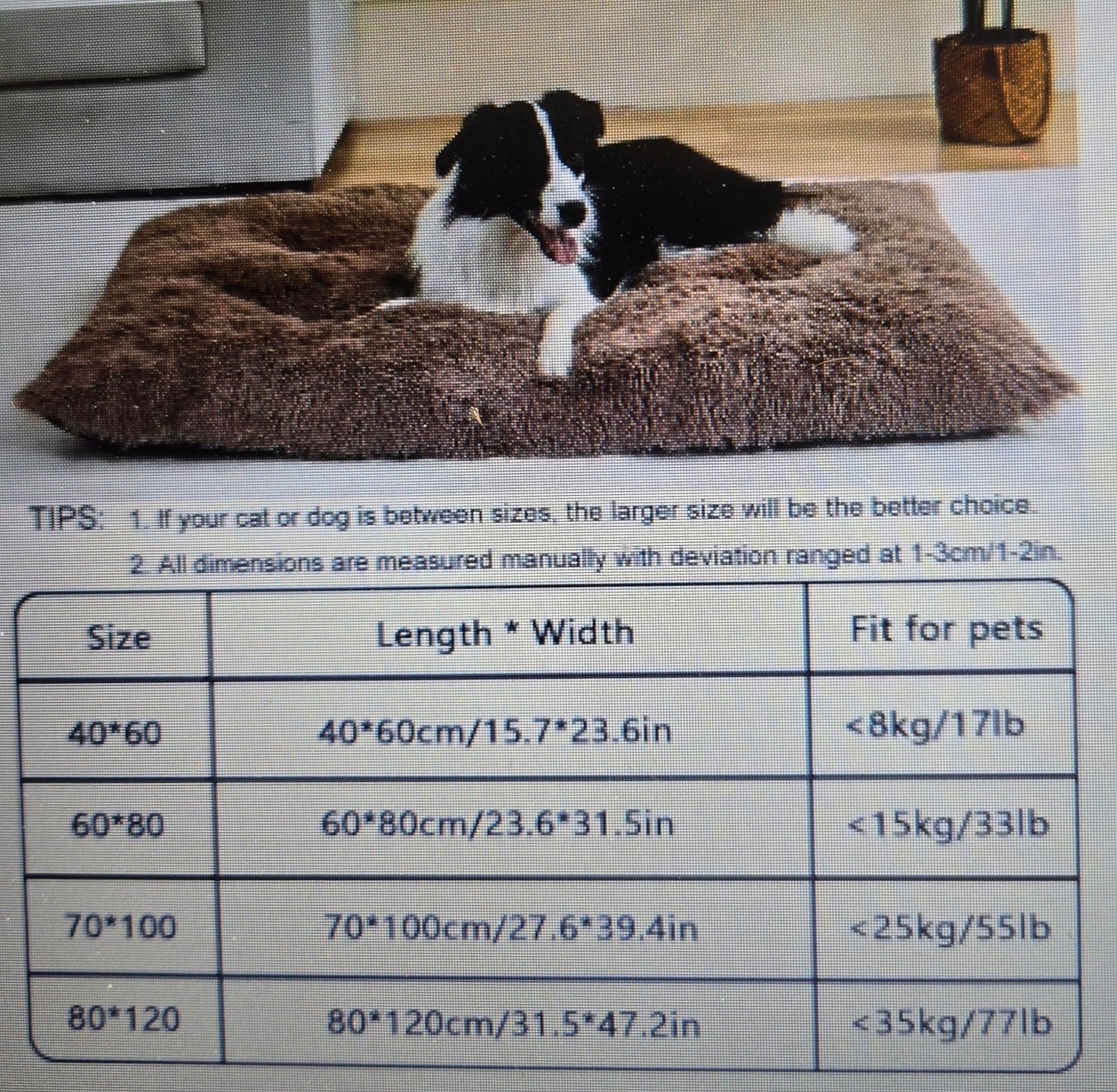 Coussin pour chien- Tapis douillet