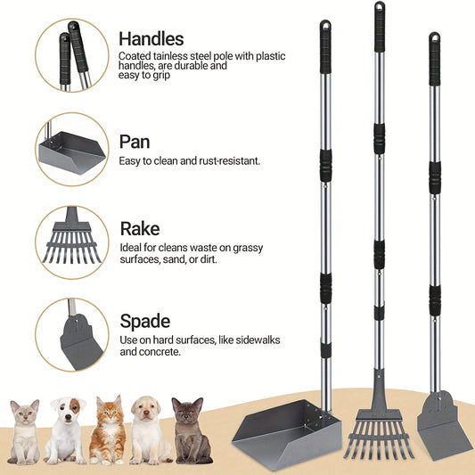 Ramasse crottes pour chien- Pooper Scooper Long Handle