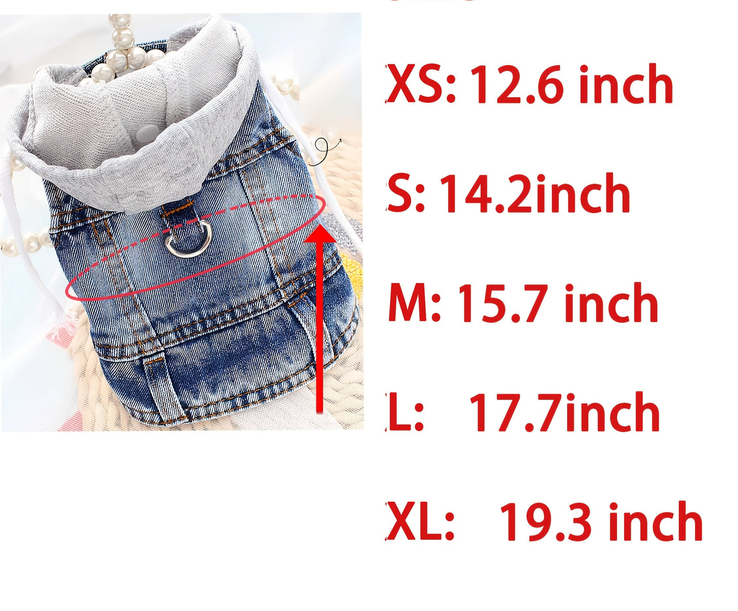 Manteau petit chien | Winter Denim Confort