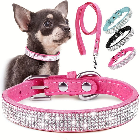 Laisse pour chien- Sparkling Rhinestone