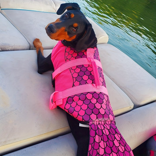 Gilet de sauvetage chien- Mermaid Pink Dog
