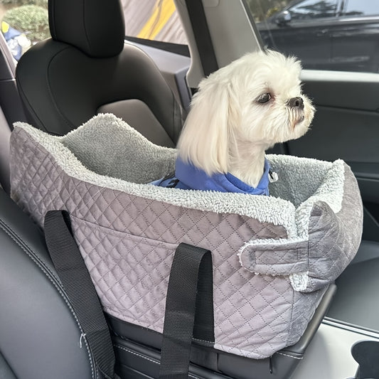 Caisse de transport chien-Center Console Velours