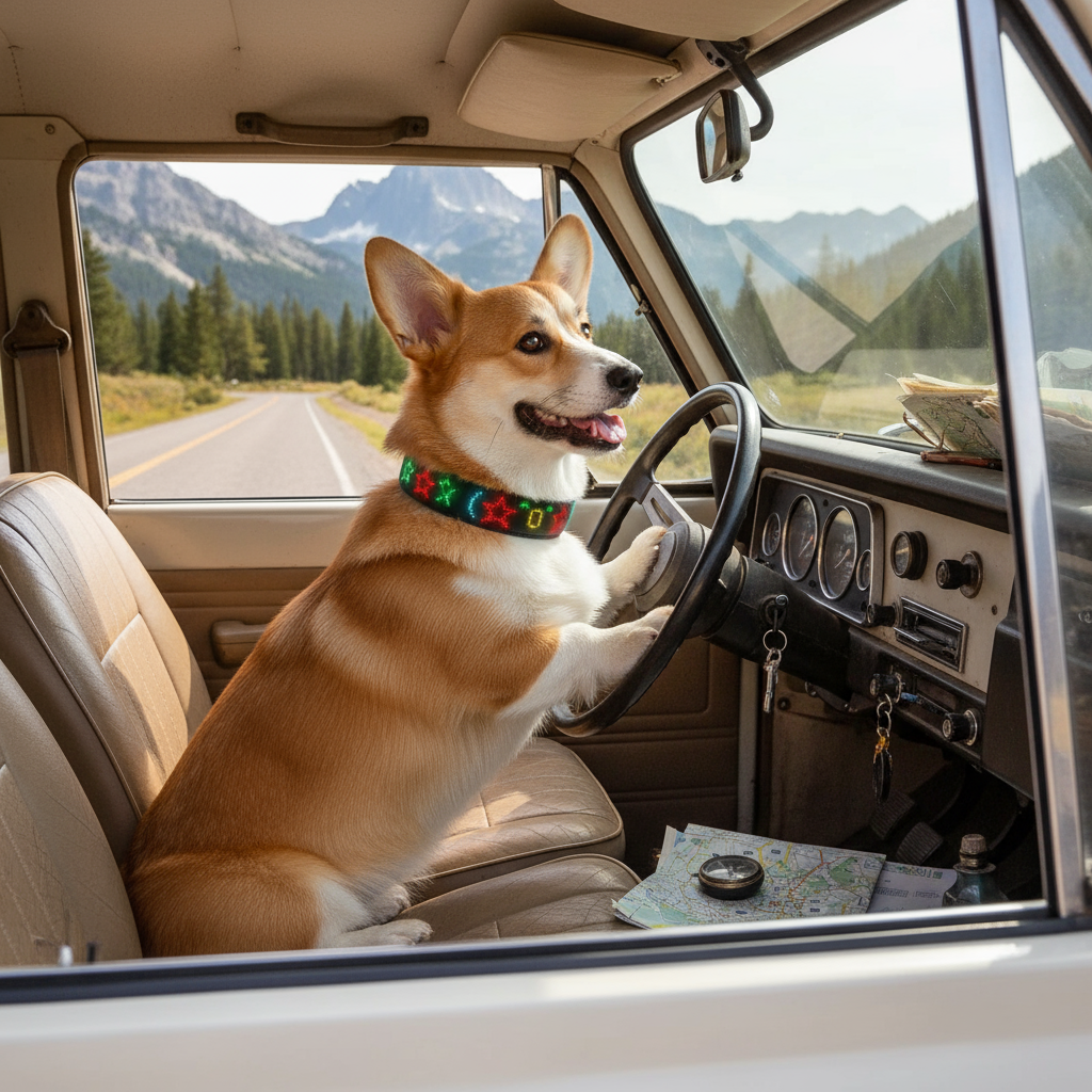 Chien collier lumineux | SafePet 2