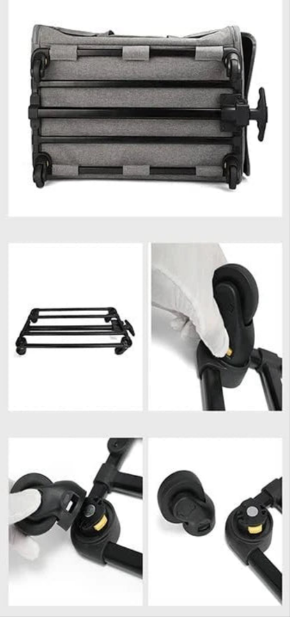 Cage chien- Roulante en mailles   39x60x43cm