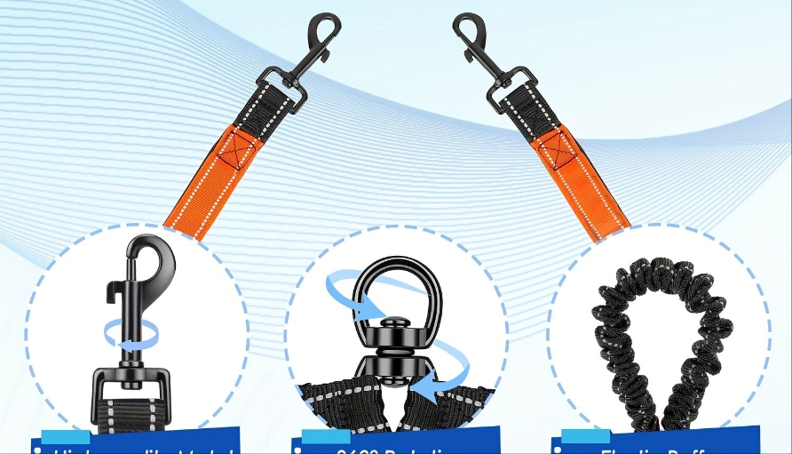 Laisse pour chien- Laisse Double Poop Bag