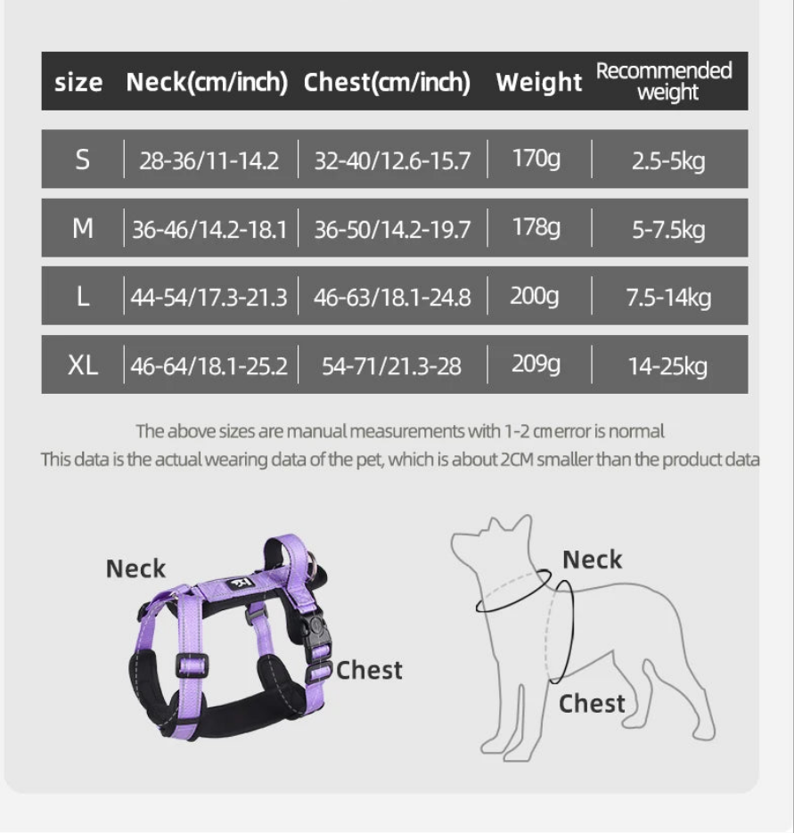 Harnais chien- Anti-Escape Dog