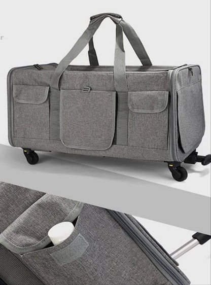 Cage chien- Roulante en mailles   39x60x43cm