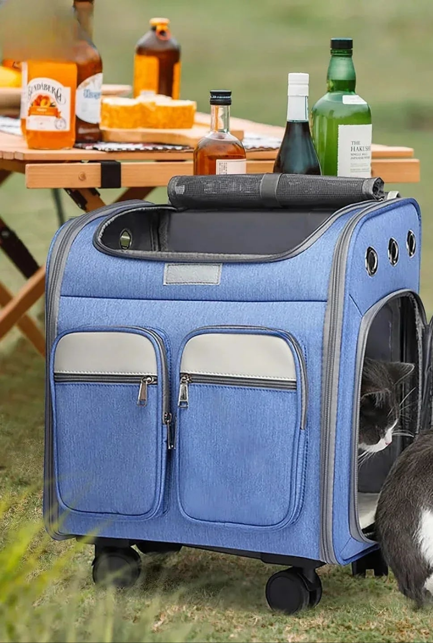 Cage transport chien- Wheeled  Backpack