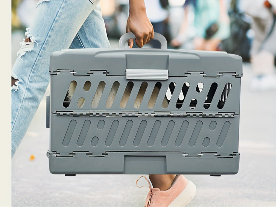 Caisse transport chien- Plastic Portable Dog