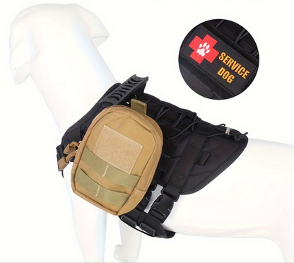 harnais anti traction chien- Explosion-proof Impact Dog Tactical