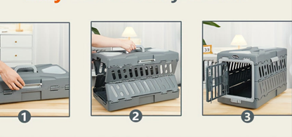 Caisse transport chien- Plastic Portable Dog