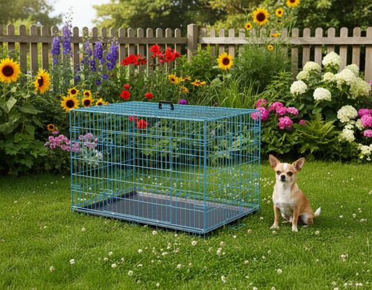 Cage de transport pour chien- Folding wire kennel