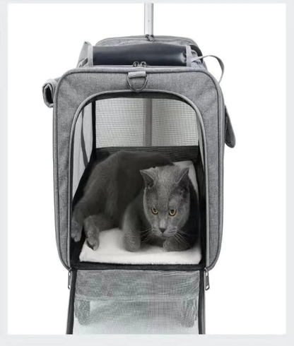 Cage chien- Roulante en mailles   39x60x43cm