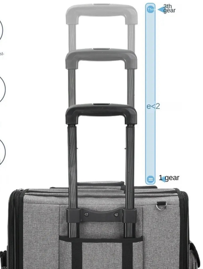 Cage de transport pour chien- Dog Trolley Rolling Luggage