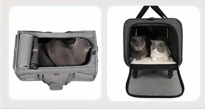 Cage chien- Roulante en mailles   39x60x43cm