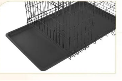 Cage chien- Cage Double-Door Folding Travel