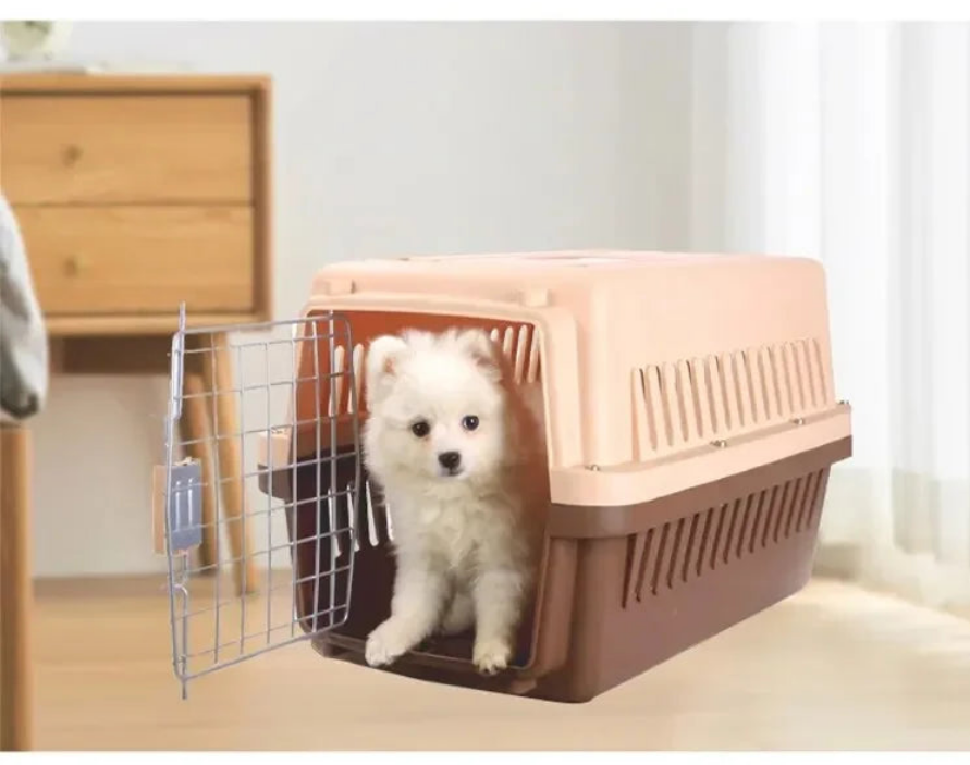 cage de transport chien- Articulated Roof Air Travel