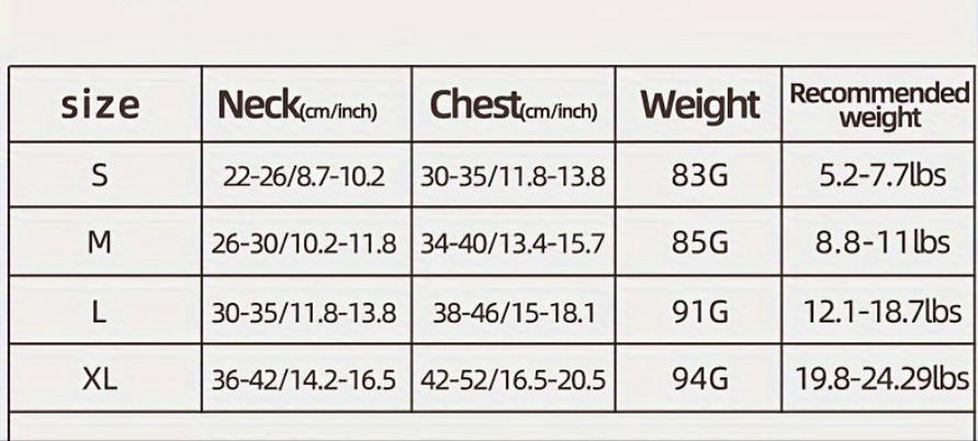 Harnais chien- Reflective Chest
