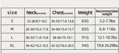 Harnais chien- Reflective Chest