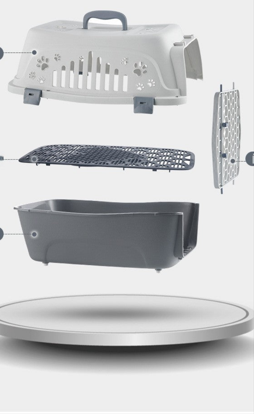 Cage chien- Cage Rigide * Noir