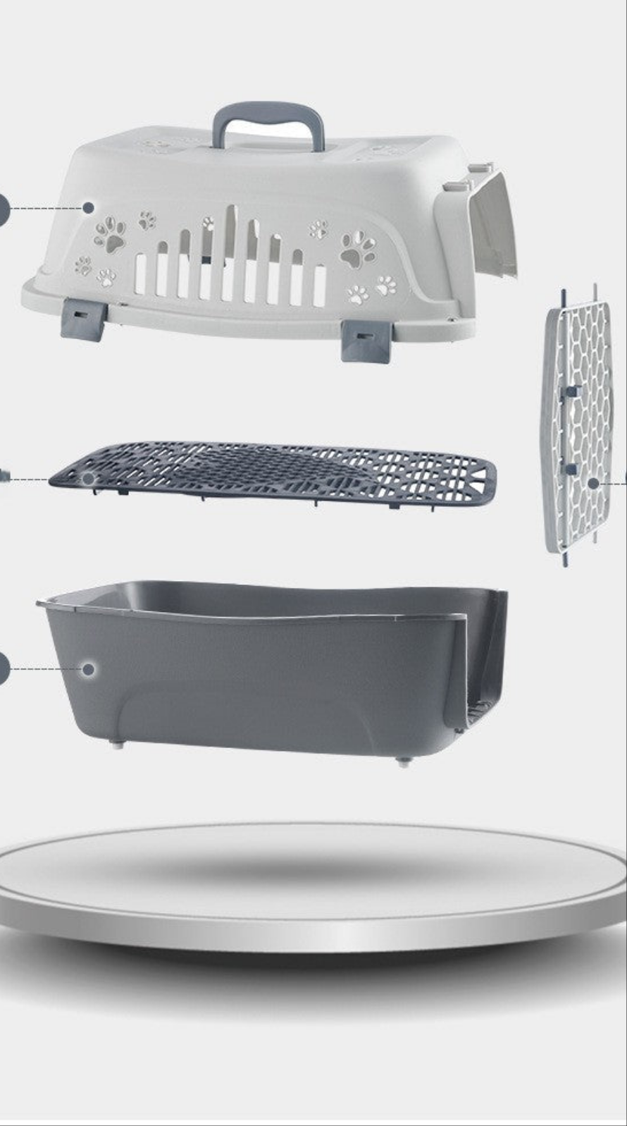 Cage chien- Cage Rigide * Rose